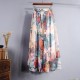 Fashion Florals Print Boho Style Elastic High Waist Chiffon Skirt Fashion Florals Print Boho Style Elastic High Waist Chiffon Skirt