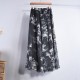 Fashion Florals Print Boho Style Elastic High Waist Chiffon Skirt Fashion Florals Print Boho Style Elastic High Waist Chiffon Skirt