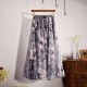 Fashion Florals Print Boho Style Elastic High Waist Chiffon Skirt Fashion Florals Print Boho Style Elastic High Waist Chiffon Skirt