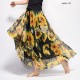 Fashion Florals Print Boho Style Elastic High Waist Chiffon Skirt Fashion Florals Print Boho Style Elastic High Waist Chiffon Skirt