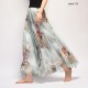 Fashion Florals Print Boho Style Elastic High Waist Chiffon Skirt Fashion Florals Print Boho Style Elastic High Waist Chiffon Skirt