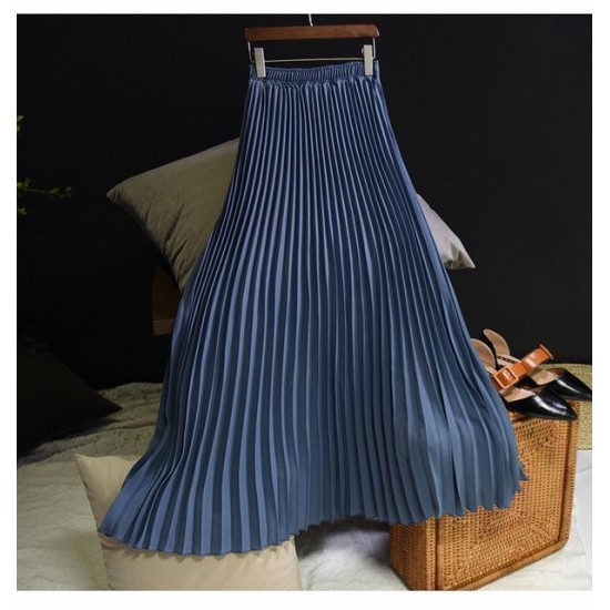 Vintage Pleated Midi Long Chiffon Skirt Vintage Pleated Midi Long Chiffon Skirt