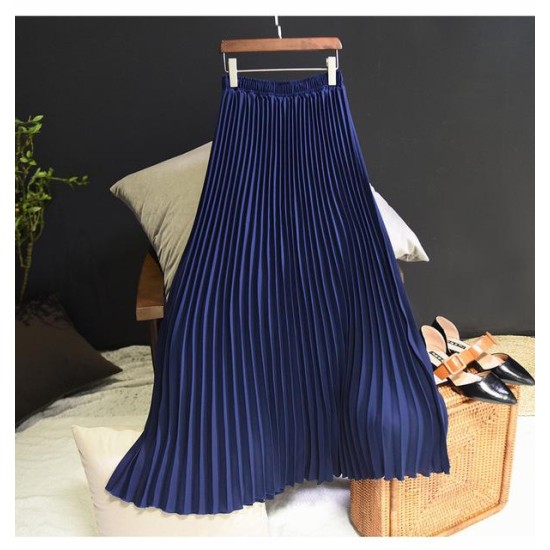 Vintage Pleated Midi Long Chiffon Skirt Vintage Pleated Midi Long Chiffon Skirt