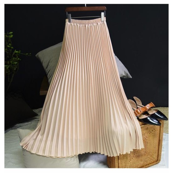 Vintage Pleated Midi Long Chiffon Skirt Vintage Pleated Midi Long Chiffon Skirt