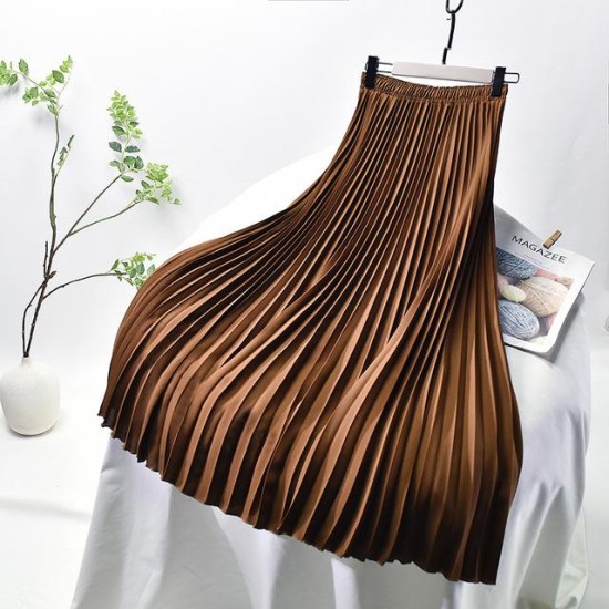 Vintage Pleated Midi Long Chiffon Skirt Vintage Pleated Midi Long Chiffon Skirt