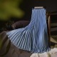Vintage Pleated Midi Long Chiffon Skirt Vintage Pleated Midi Long Chiffon Skirt