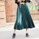 Metal Color Pleated Midi Skirt Metal Color Pleated Midi Skirt
