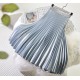 Metal Color Pleated Midi Skirt Metal Color Pleated Midi Skirt