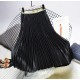 Metal Color Pleated Midi Skirt Metal Color Pleated Midi Skirt