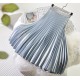 Metal Color Pleated Midi Skirt Metal Color Pleated Midi Skirt