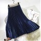 Metal Color Pleated Midi Skirt Metal Color Pleated Midi Skirt