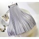 Metal Color Pleated Midi Skirt Metal Color Pleated Midi Skirt