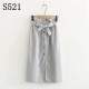 High Waist Cotton Casual A Line Skirt Pocket Lace up High Waist Cotton Casual A Line Skirt Pocket Lace up