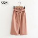 High Waist Cotton Casual A Line Skirt Pocket Lace up High Waist Cotton Casual A Line Skirt Pocket Lace up