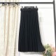 High Waist Casual Vintage Solid Belted Pleated Midi Skirt High Waist Casual Vintage Solid Belted Pleated Midi Skirt