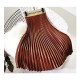 Metal Color Pleated Midi Skirt Metal Color Pleated Midi Skirt