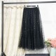 Tulle Polka Dot High Waist Pleated Midi Long Tutu Skirt Tulle Polka Dot High Waist Pleated Midi Long Tutu Skirt