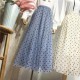 Tulle Polka Dot High Waist Pleated Midi Long Tutu Skirt Tulle Polka Dot High Waist Pleated Midi Long Tutu Skirt