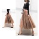 Tulle Polka Dot High Waist Pleated Midi Long Tutu Skirt Tulle Polka Dot High Waist Pleated Midi Long Tutu Skirt