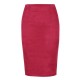 Sexy Multi Color Suede Midi Pencil Skirt Sexy Multi Color Suede Midi Pencil Skirt