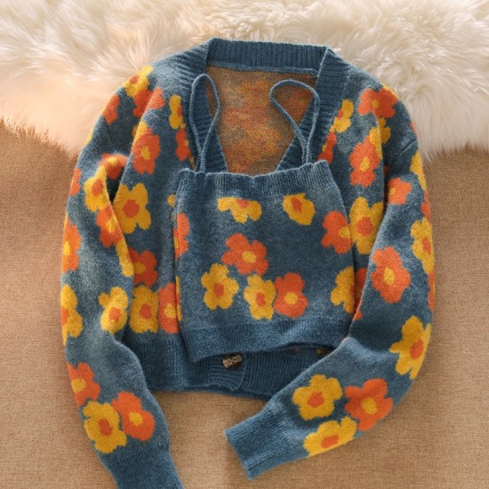 Cropped Sweater Autumn Winer Short Vest and Cardigan Crop Top Cropped Sweater Autumn Winer Short Vest and Cardigan Crop Top