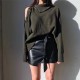 Sweater Strapless Button Korean Fashion Pullover Tops Sweater Strapless Button Korean Fashion Pullover Tops