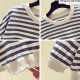 Women's Cotton Stripe Sweatshirt Long Sleeve Slim Pullover Women's Cotton Stripe Sweatshirt Long Sleeve Slim Pullover
