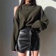 Sweater Strapless Button Korean Fashion Pullover Tops Sweater Strapless Button Korean Fashion Pullover Tops