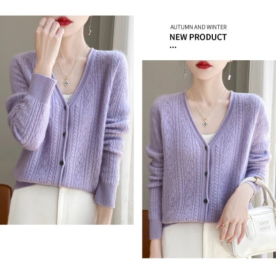 women's hollow V-neck pullover fashion warm knit cardigan top women's hollow V-neck pullover fashion warm knit cardigan top