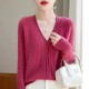 women's hollow V-neck pullover fashion warm knit cardigan top women's hollow V-neck pullover fashion warm knit cardigan top