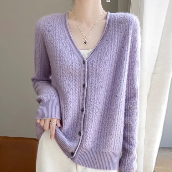 women's hollow V-neck pullover fashion warm knit cardigan top women's hollow V-neck pullover fashion warm knit cardigan top