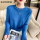 Sweater Solid O-neck Knitwear Korean Casual Pullovers Long Sleeve Sweater Solid O-neck Knitwear Korean Casual Pullovers Long Sleeve