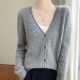 women's hollow V-neck pullover fashion warm knit cardigan top women's hollow V-neck pullover fashion warm knit cardigan top