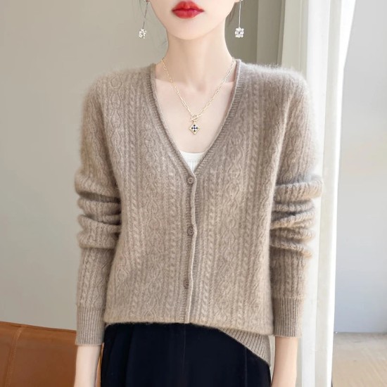 women's hollow V-neck pullover fashion warm knit cardigan top women's hollow V-neck pullover fashion warm knit cardigan top