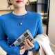 Sweater Solid O-neck Knitwear Korean Casual Pullovers Long Sleeve Sweater Solid O-neck Knitwear Korean Casual Pullovers Long Sleeve