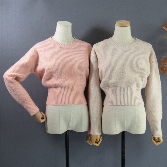 Women's Sweater Pullovers Warm Minimalist Short Elegant Solid Sweet Jumpers Women's Sweater Pullovers Warm Minimalist Short Elegant Solid Sweet Jumpers