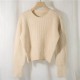 Women's Sweater Pullovers Warm Minimalist Short Elegant Solid Sweet Jumpers Women's Sweater Pullovers Warm Minimalist Short Elegant Solid Sweet Jumpers