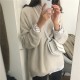 Women's Sweaters Pullovers Minimalist Oversize Pink Solid Lady Jumpers Women's Sweaters Pullovers Minimalist Oversize Pink Solid Lady Jumpers