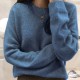 Women's Sweaters Pullovers Minimalist Oversize Pink Solid Lady Jumpers Women's Sweaters Pullovers Minimalist Oversize Pink Solid Lady Jumpers