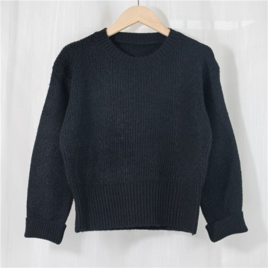Women's Sweater Pullovers Warm Minimalist Short Elegant Solid Sweet Jumpers Women's Sweater Pullovers Warm Minimalist Short Elegant Solid Sweet Jumpers
