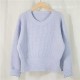Women's Sweater Pullovers Warm Minimalist Short Elegant Solid Sweet Jumpers Women's Sweater Pullovers Warm Minimalist Short Elegant Solid Sweet Jumpers