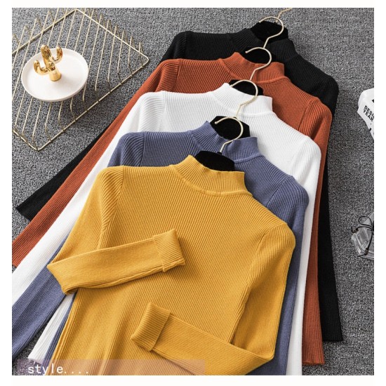 Women Pullovers Sweater Knitted Elasticity Casual Women Pullovers Sweater Knitted Elasticity Casual