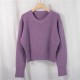 Women's Sweater Pullovers Warm Minimalist Short Elegant Solid Sweet Jumpers Women's Sweater Pullovers Warm Minimalist Short Elegant Solid Sweet Jumpers