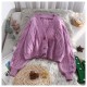 Lantern Sleeve Cardigan Knitted Long Sleeve Solid Sweaters Lantern Sleeve Cardigan Knitted Long Sleeve Solid Sweaters