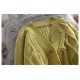 Lantern Sleeve Cardigan Knitted Long Sleeve Solid Sweaters Lantern Sleeve Cardigan Knitted Long Sleeve Solid Sweaters